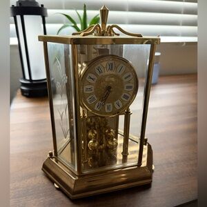 Vintage Kundo West Germany Anniversary Mantle Clock Octagonal Style